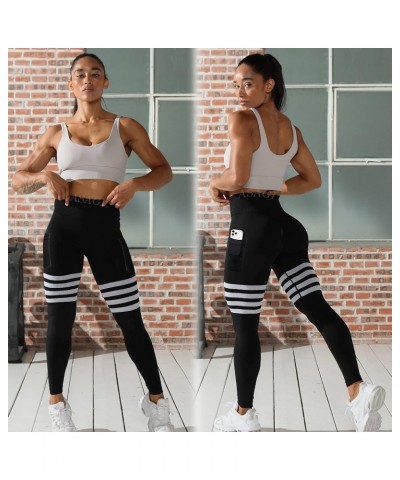 Scrunch Butt Lifting Workout Leggings for Women High Waist Yoga Pants Amplify Gym Seamless Booty Tights 2 -pockets Black $15....