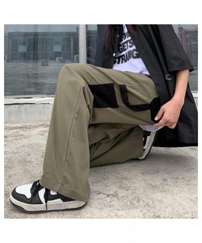 Women Joggers Goth Y2K Baggy Loose Pants Outdoor Cargo Pants Punk Streetwear K80 Army Green $14.75 Pants