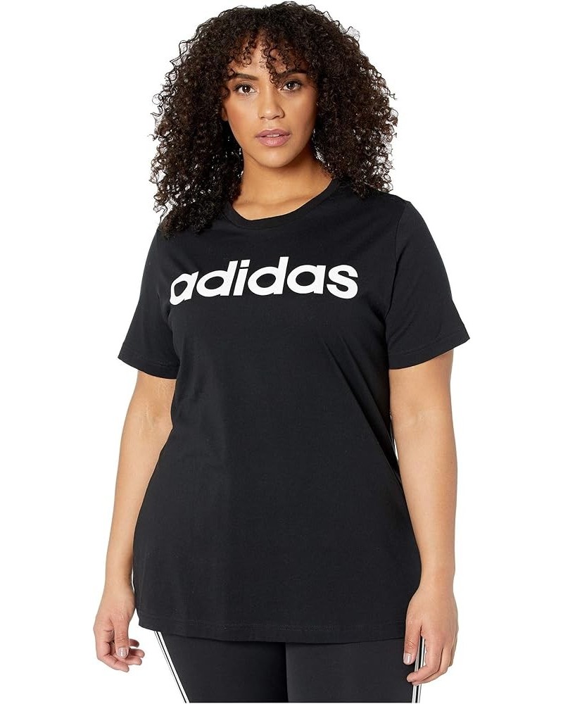 Women's Essentials Brand Tee Black/White $10.87 Activewear