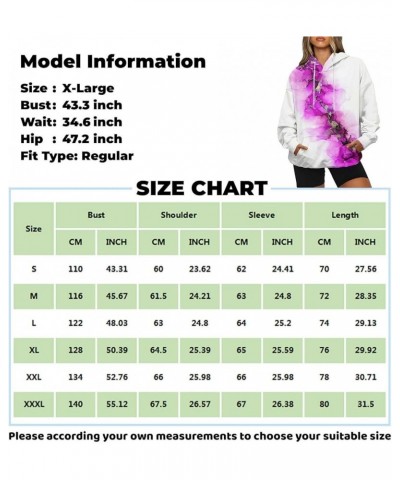 Fall Sweatshirts for Women Loose Drawstring Fade Color Pullover Hoodies Y2k Teen Girls Fleece Hoodies With Pocket A-sky Blue ...