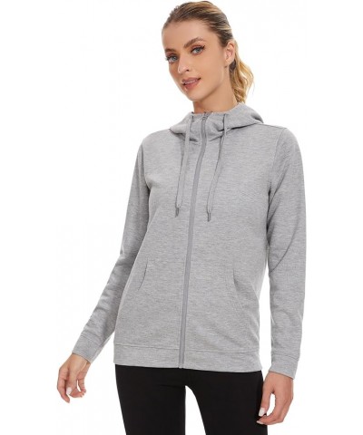 Women Full Zip-Up Hoodie Jacket Plus Size Avaliable(Plus Size S-6XL) Grey $13.86 Hoodies & Sweatshirts