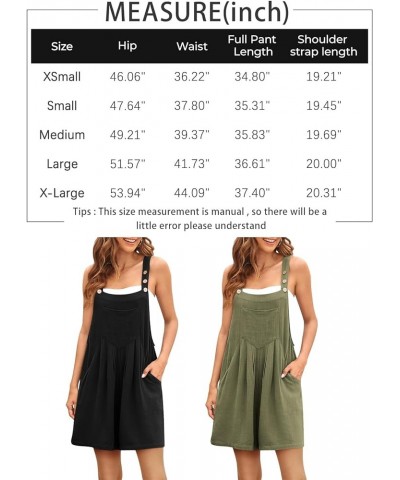 Jumpsuits for Women Casual Summer Shorts Overalls Button Up Comfy Rompers Sleeveless Jumpers with Pockets 2024 Lightgrey $13....