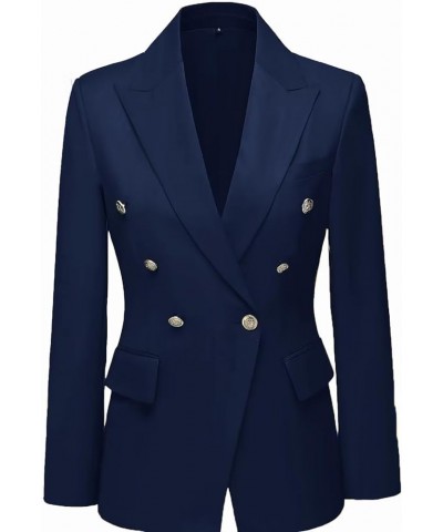 Double-Breasted Womens Pant Suit Womens Suits 2 Piece Set Womens Suits for Work Professional Navy $43.73 Suits