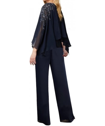 Mother of The Bride Pantsuits for Wedding - Long Chiffon Pantsuits Outfit Green $47.94 Others