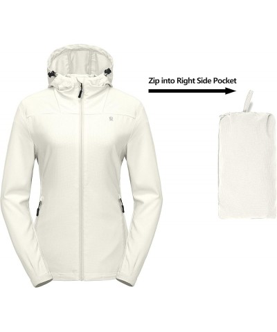 Women's Sun Protection Hoodie Jackets Long Sleeve UPF50+ Shirts Hiking Travel Camp Air Holes Full Zip Marshmallow Medium $23....