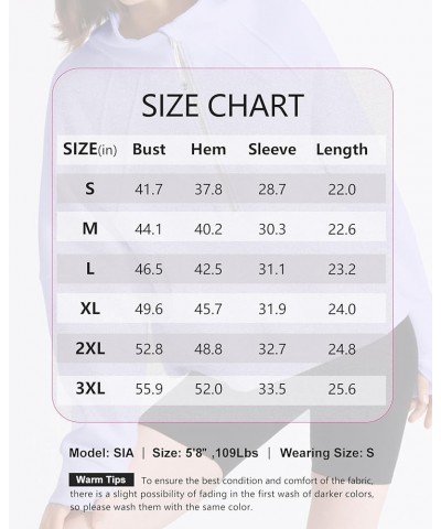 Womens Fleece Lined Half Zip Pullover Cotton Winter Warm Scuba Sweatshirt for Women with Thumbhole Pocket Collar 01 Lavender ...