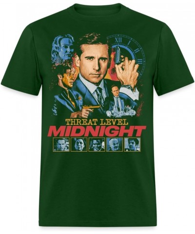 Threat Level Midnight Retro Spy Movie Inspired Unisex Classic T-Shirt Forest Green $16.79 T-Shirts