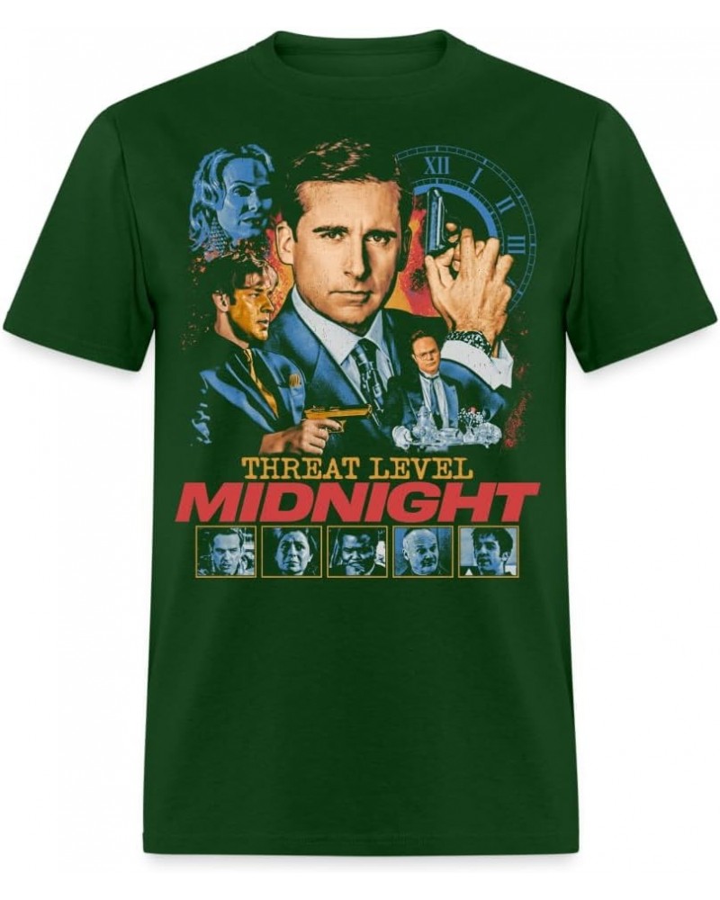 Threat Level Midnight Retro Spy Movie Inspired Unisex Classic T-Shirt Forest Green $16.79 T-Shirts