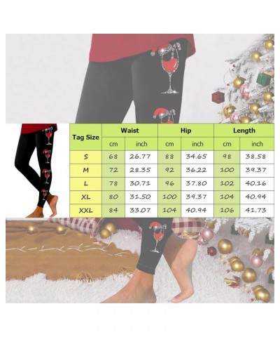 Women Christmas Tights Ultra Soft X-Mas Leggings High Waist Butt Lifting Graphic Skimpy Merry Christmas Yoga Gym Sexy Grey-b ...