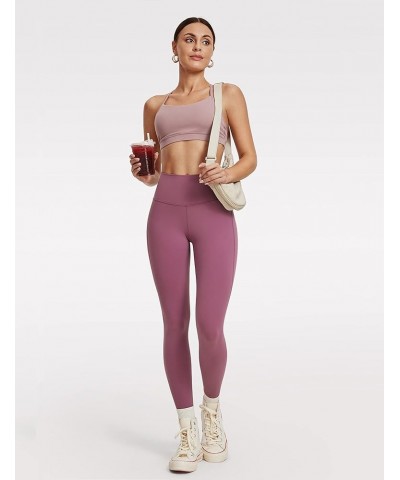 Workout Leggings for Women Tummy Control High Waisted Gym Athletic Buttery Soft Squat Proof Yoga Pants 25'' Mulberry $14.26 L...