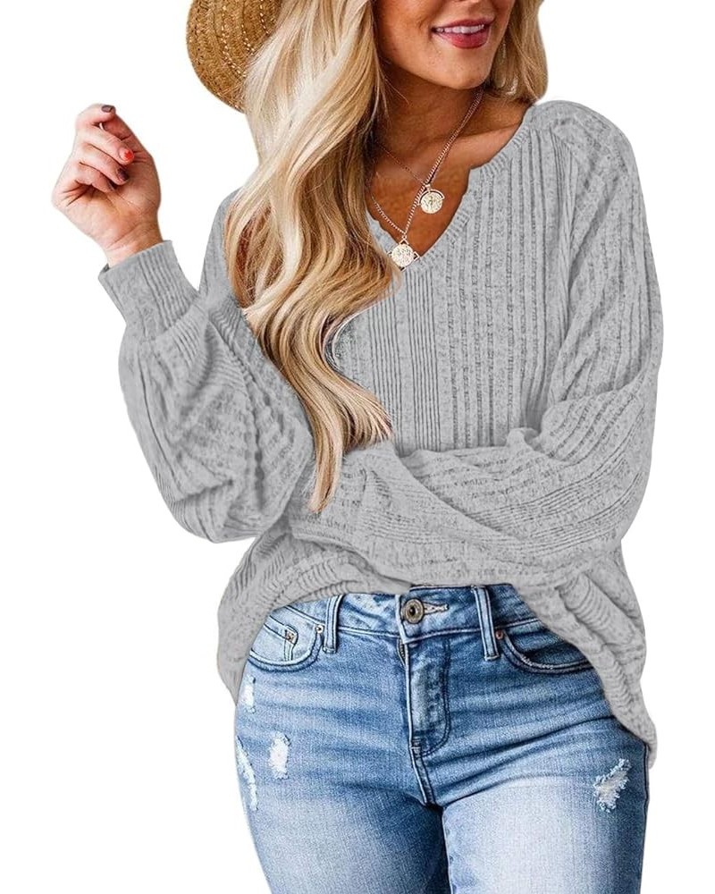 Sweaters for Women Fall Fashion 2023 Outfits Sweatshirts Long Sleeve Shirts Trendy Casual Clothes A-light Gray $11.75 Hoodies...