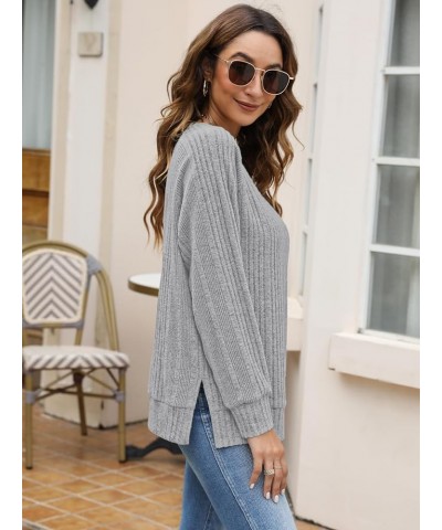 Sweaters for Women Fall Fashion 2023 Outfits Sweatshirts Long Sleeve Shirts Trendy Casual Clothes A-light Gray $11.75 Hoodies...