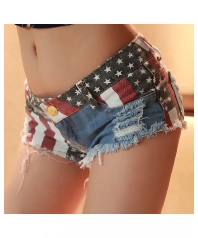 Jean Shorts Womens Teen Girls Casual Summer High Waisted Stretchy Rolled Hem Tassels Denim Shorts with Pockets Z99-red $7.24 ...