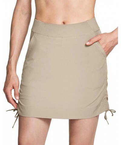 Women's Casual Skirt, UPF 50+ Active Athletic Outdoor Skort with Shorts, Hiking Golf Travel Casual Skorts with Pockets Flex L...