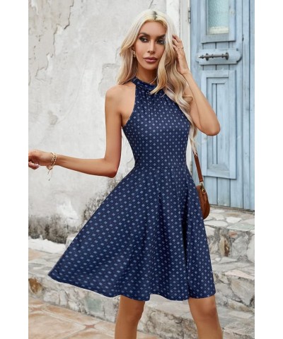 Women's 2024 Halter Neck Floral Summer Casual Sundress Floral-11 $14.50 Dresses