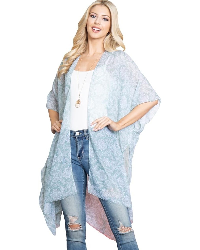 Lightweight Sheer Open Shawl Cardigan - Tassel Floral Robe, Snake, Leopard Animal Print Kimono Kimono Cardi - Boho Mandala Fl...