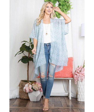 Lightweight Sheer Open Shawl Cardigan - Tassel Floral Robe, Snake, Leopard Animal Print Kimono Kimono Cardi - Boho Mandala Fl...