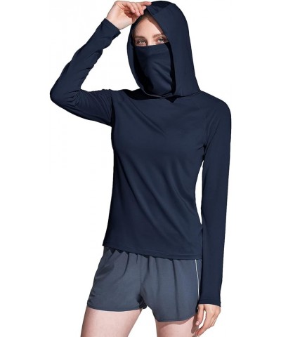 Women's UPF 50+ Sun Protection Hoodie Shirts with Face Mask, Lightweight Dry Fit Long Sleeve Outdoor Sun Shirt Sun Protection...