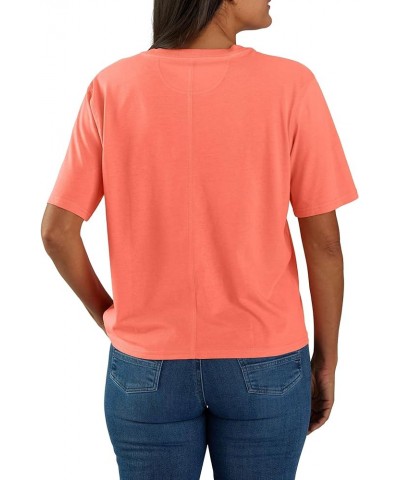 Loose Fit Lightweight Short-Sleeve Crewneck T-Shirt Fresh Salmon $16.79 Tops