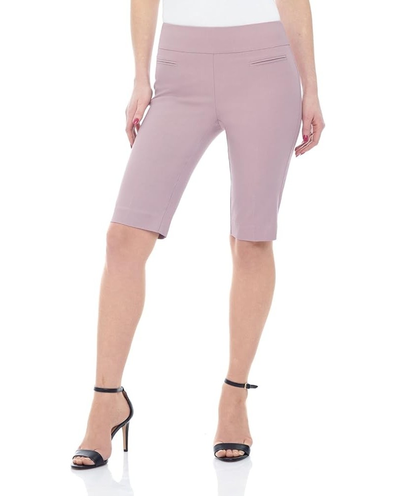 Ease into Comfort, 12 Inch Inseam Modern City Pull On Shorts, Dressy Shorts for Women Business Casual Lavender Mist $23.19 Sh...