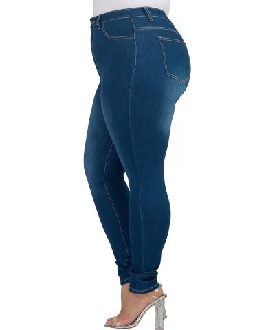 FASHION LOVER High Waisted Women Petite-Plus Size (1XL-4XL) Stretch Colored Jeans Pants Blue $17.86 Jeans