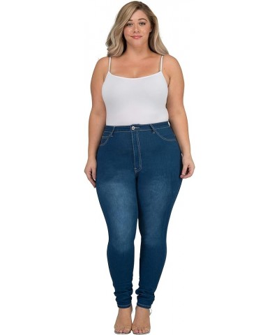 FASHION LOVER High Waisted Women Petite-Plus Size (1XL-4XL) Stretch Colored Jeans Pants Blue $17.86 Jeans