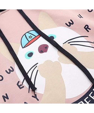 Harajuku Fashion Cute Rabbit Kawaii Hoody Casual Loose Long Sleeve Tracksuit Pink Cute Cat $14.28 Hoodies & Sweatshirts