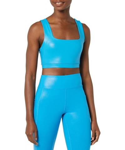 Women's Iconic Sports Bra Aqua Blue $17.78 Lingerie