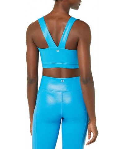 Women's Iconic Sports Bra Aqua Blue $17.78 Lingerie