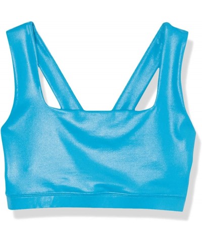 Women's Iconic Sports Bra Aqua Blue $17.78 Lingerie