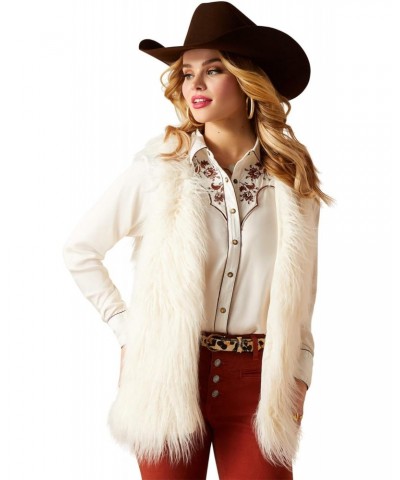 Women's Standard FAE Faux Fur Vest, Coconut Milk $48.57 Vests