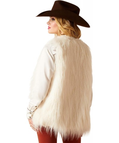 Women's Standard FAE Faux Fur Vest, Coconut Milk $48.57 Vests