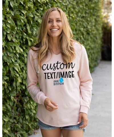 Women PRM2500 Custom Design Your Own Lightweight Hoodie Sweatshirts -Multicolors Dusty Rose $18.00 Hoodies & Sweatshirts