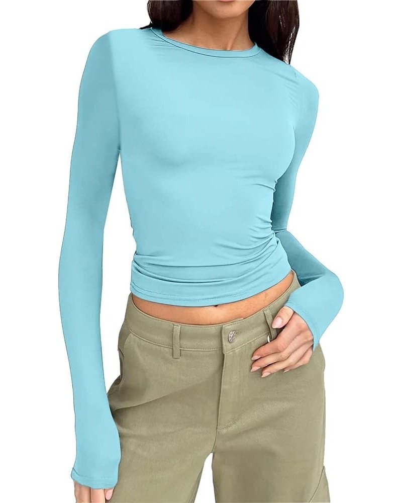 Women's Long Sleeve Tunic Tops Casual Dressy Crewneck Raglan Cozy Peplum Trendy 2023 Loose Pullover Sweatshirts 2277-uffhde-l...