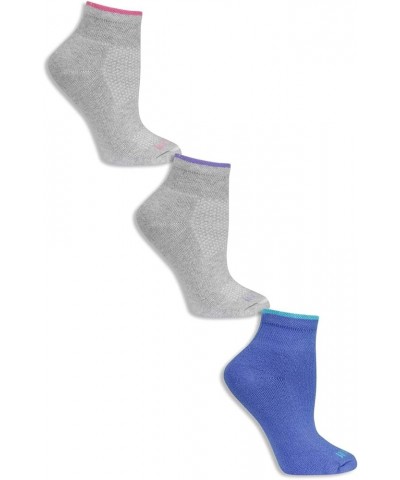 Womens 3 Pair Breathable Cotton Ankle Socks, Womens Size Grey $6.14 Activewear