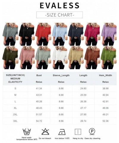 Womens Tunic Tops Casual Summer 3/4 Sleeve Crewneck Loose Knit Blouses Shirts Gray $13.19 Tops