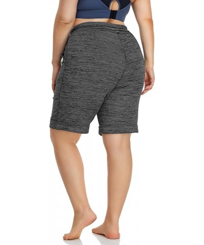 Women's Plus Size 10" Casual Yoga Sports Shorts Lounge Pajama Walking Athletic Shorts with Side Pockets Dard Gray $12.18 Acti...