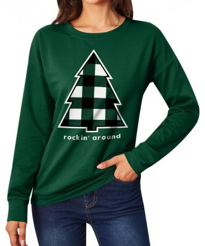 Christmas Women's Long Sleeve Graphic Sweatshirt Christmas Tree $12.25 Hoodies & Sweatshirts