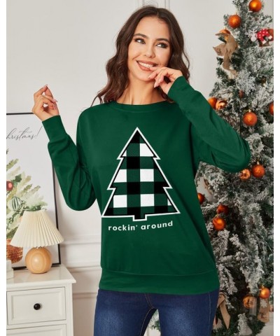 Christmas Women's Long Sleeve Graphic Sweatshirt Christmas Tree $12.25 Hoodies & Sweatshirts