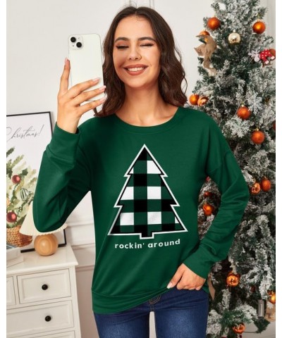 Christmas Women's Long Sleeve Graphic Sweatshirt Christmas Tree $12.25 Hoodies & Sweatshirts