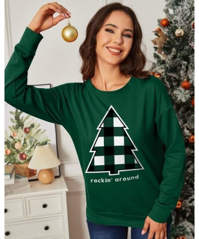 Christmas Women's Long Sleeve Graphic Sweatshirt Christmas Tree $12.25 Hoodies & Sweatshirts