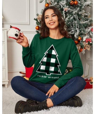 Christmas Women's Long Sleeve Graphic Sweatshirt Christmas Tree $12.25 Hoodies & Sweatshirts