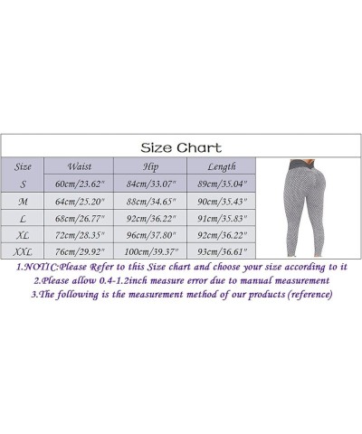 Featur123C Women's High Waist Yoga Pants Summer Casual Printed Trouses Ruched Butt Lifting Stretchy Workout Jeans Pant 04 Bla...