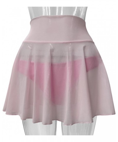 Women's Rave Mini Skirt - Sexy Pleated Layered Skirts for Festival Costumes, Rave Party, Beach Pink1 $8.69 Others