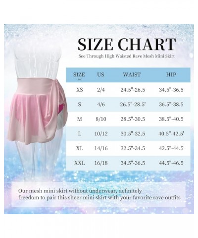 Women's Rave Mini Skirt - Sexy Pleated Layered Skirts for Festival Costumes, Rave Party, Beach Pink1 $8.69 Others