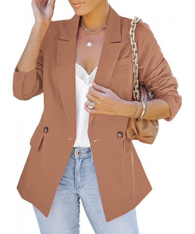 Blazer Jackets for Women Business Casual Outfits Work Office Blazers Lightweight Dressy Suits with Pocket Toasted Nut $24.99 ...