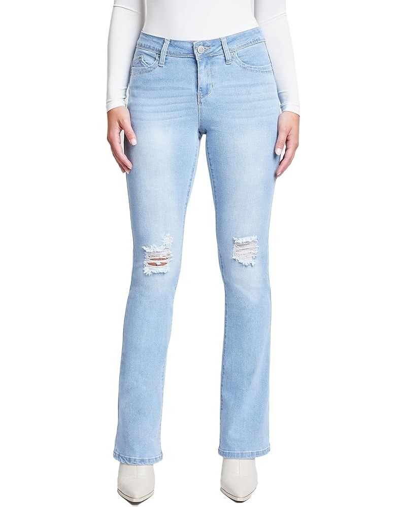 Women's Wannabettabutt Bootcut Jeans Light Blue $21.22 Jeans