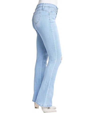 Women's Wannabettabutt Bootcut Jeans Light Blue $21.22 Jeans