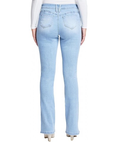 Women's Wannabettabutt Bootcut Jeans Light Blue $21.22 Jeans