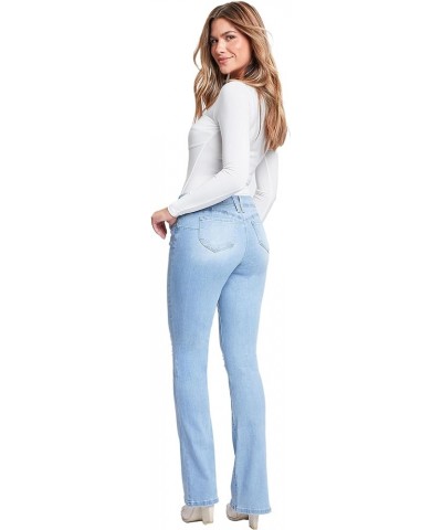 Women's Wannabettabutt Bootcut Jeans Light Blue $21.22 Jeans